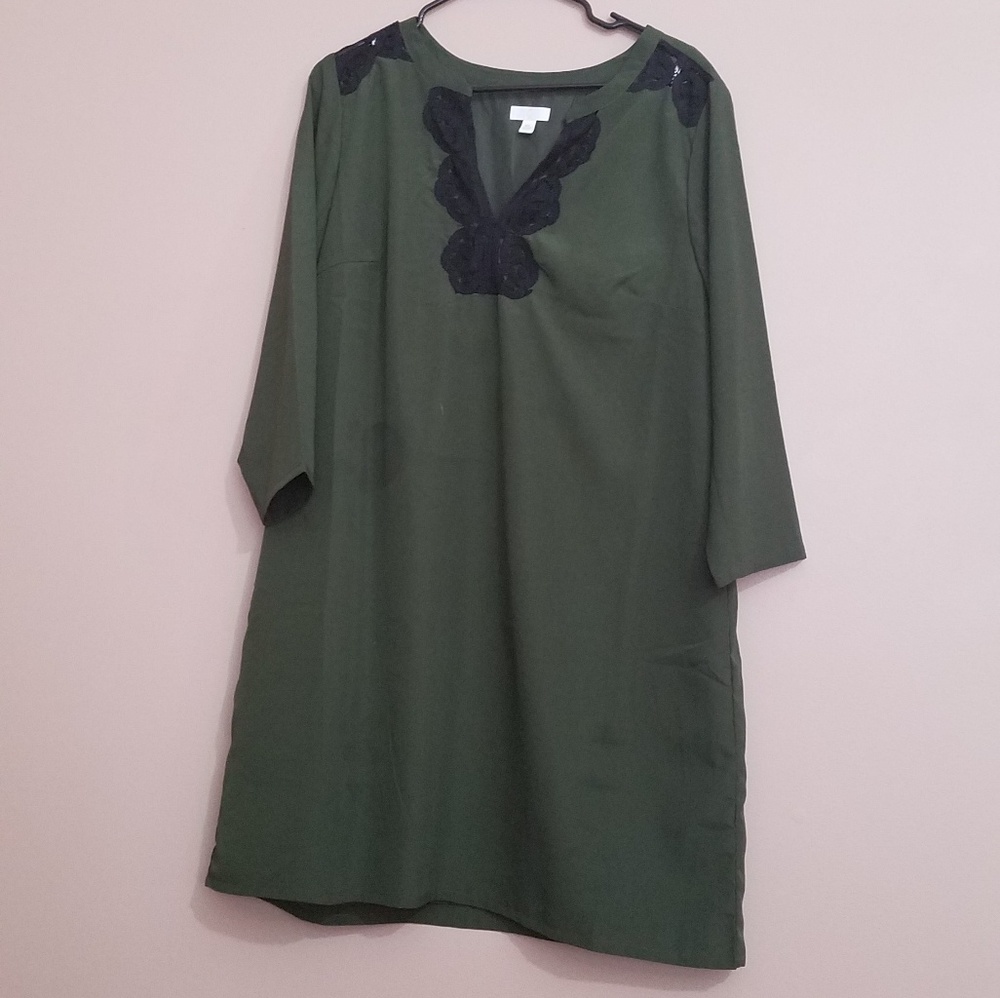 Charming Charlie's Olive Green Tunic Dress